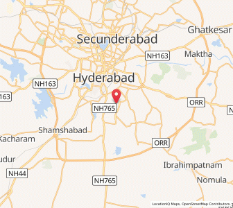 Map of Bālāpur, Telangana