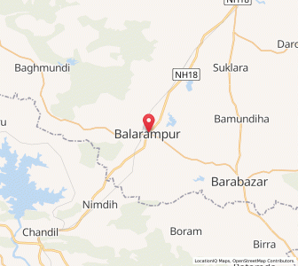 Map of Balarampur, West Bengal