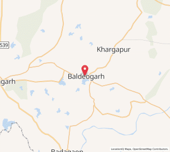 Map of Baldeogarh, Madhya Pradesh