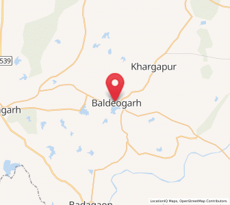 Map of Baldeogarh, Rajasthan