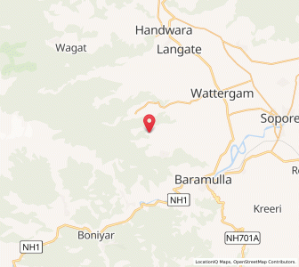 Map of Balhom Thakanpur, Kashmir