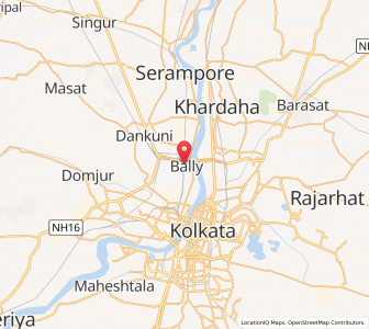 Map of Bali, West Bengal