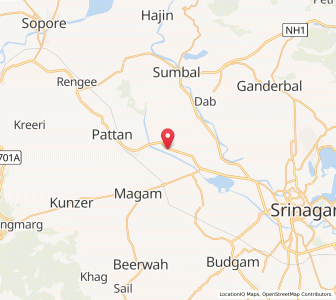 Map of Baliharan, Kashmir