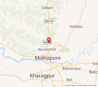 Map of Balijhuri, West Bengal