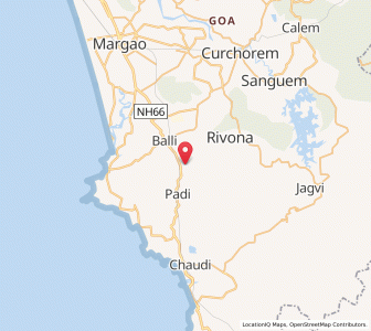 Map of Bally, Goa