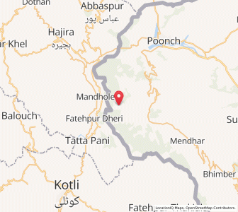 Map of Balnoi, Kashmir