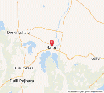 Map of Balod, Chhattisgarh