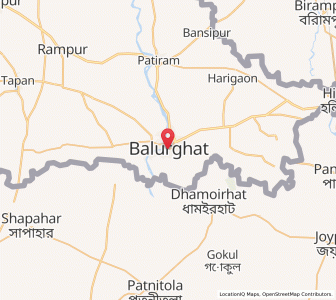 Map of Balurghat, West Bengal