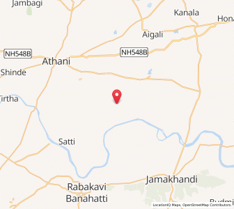 Map of Balwad, Karnataka