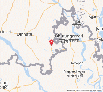Map of Baman Hat, West Bengal