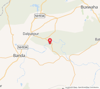 Map of Bamanora, Madhya Pradesh