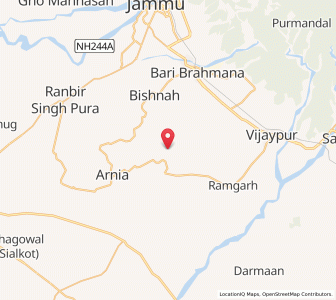 Map of Bamnal, Kashmir