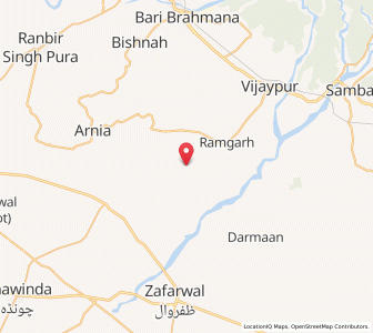 Map of Bamun Chak, Kashmir