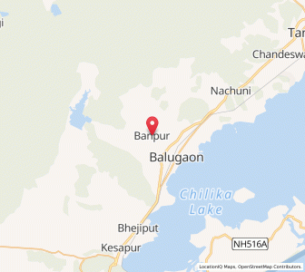 Map of Banapur, Odisha