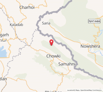 Map of Banatian, Kashmir