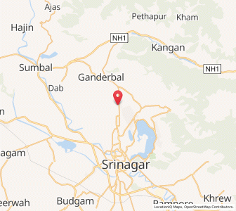 Map of Banda Mohalla, Kashmir