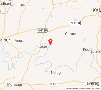 Map of Bandanwada, Karnataka
