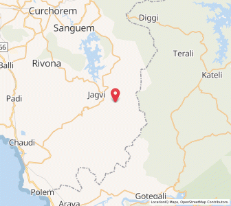 Map of Bandavado, Goa