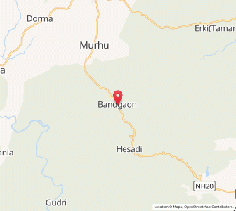 Map of Bandgaon, Jharkhand