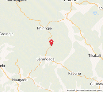Map of Bandhagarh, Odisha