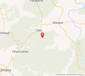 Map of Bandhogarh Fort, Madhya Pradesh