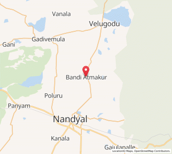 Map of Bandi Atmakuru, Andhra Pradesh