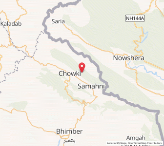 Map of Bandi, Kashmir