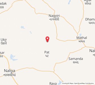 Map of Bandia, Gujarat