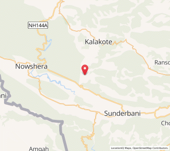 Map of Bandien, Kashmir