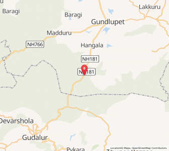 Map of Bandipur, Karnataka