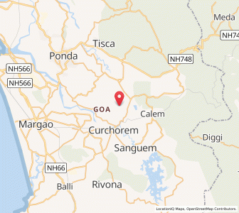 Map of Bandoli, Goa