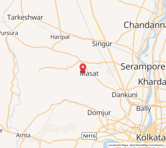 Map of Bandpur, West Bengal