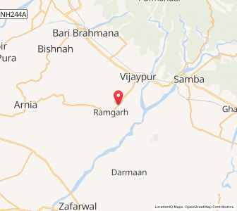 Map of Bandral, Kashmir
