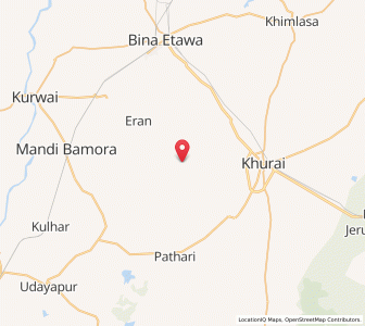 Map of Bandrawatha, Madhya Pradesh