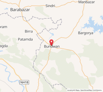 Map of Banduan, West Bengal