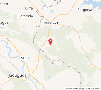 Map of Bandwan, West Bengal