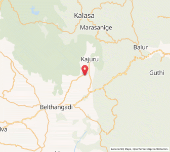 Map of Bangadi Bazar, Karnataka