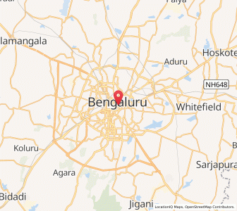 Map of Bangalore, Karnataka