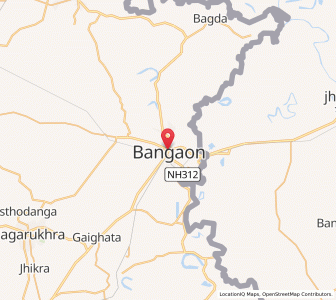Map of Bangaon, West Bengal
