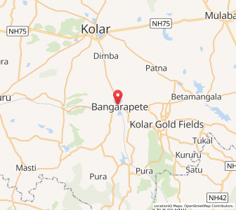 Map of Bangarapet, Karnataka