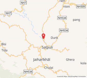 Map of Banghat, Uttarakhand