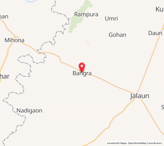 Map of Bangra, Uttar Pradesh