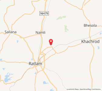 Map of Bangrod, Madhya Pradesh