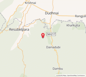 Map of Bangsi, Meghalaya