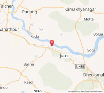 Map of Bangursinga, Odisha