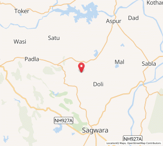 Map of Bankora, Rajasthan