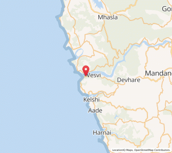 Map of Bankot, Maharashtra