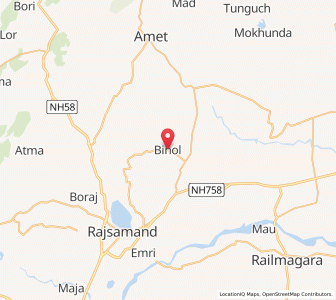 Map of Banrol, Rajasthan