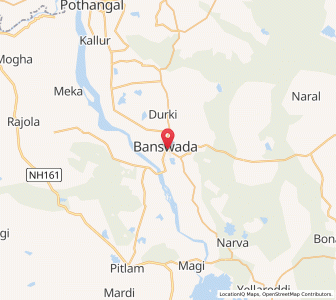 Map of Banswada, Andhra Pradesh