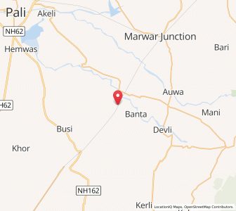 Map of Banta, Rajasthan